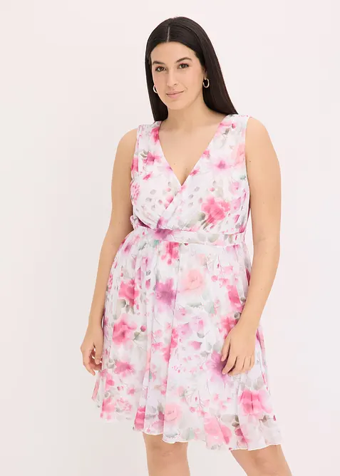 Robe en mesh imprimé, bonprix