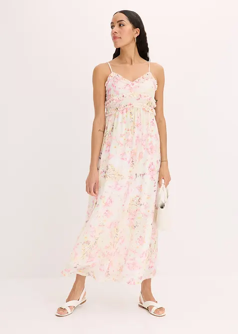 Robe longue en mesh, bonprix