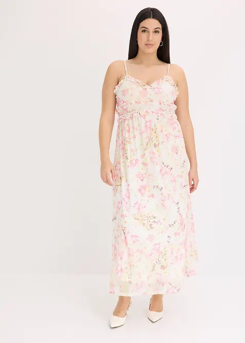 Robe longue en mesh, bonprix