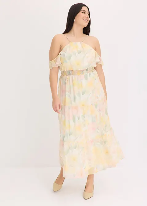 Robe longue imprimée, bonprix