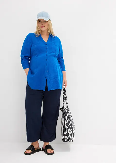 Pantalon de grossesse 100% gaze de coton, Loose, bonprix