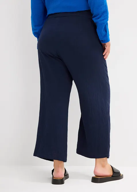 Pantalon de grossesse 100% gaze de coton, Loose, bonprix