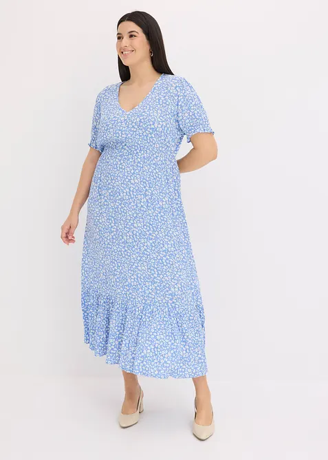 Robe longue imprim&eacute;e, bonprix