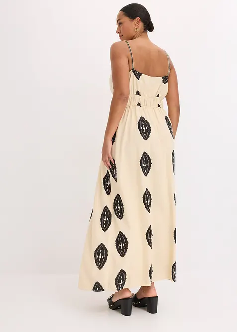 Robe longue en lin majoritaire, bonprix