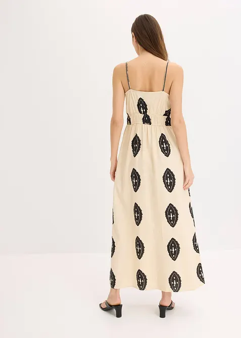 Robe longue en lin majoritaire, bonprix