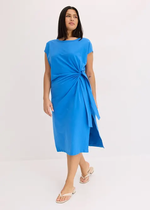 Robe nouée en jersey de coton stretch, bonprix