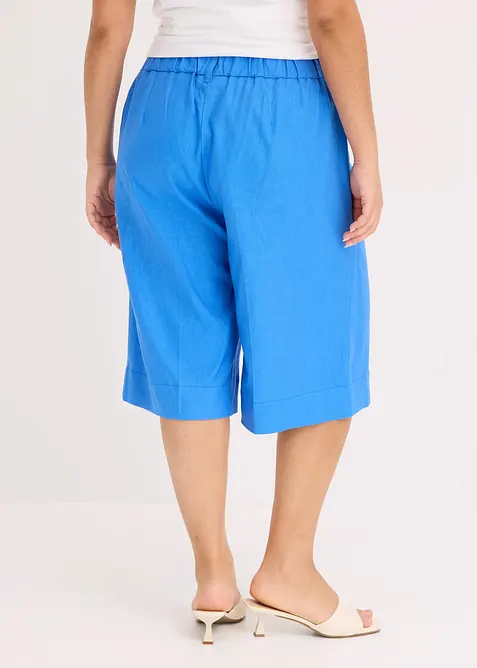 Bermuda large en lin mélangé aérien, bonprix