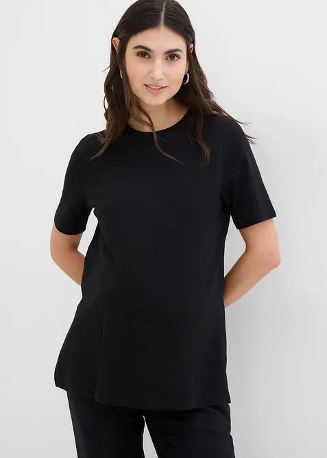 T-shirt 2en 1  de grossesse et d'allaitement avec fentes sur le côté, bonprix