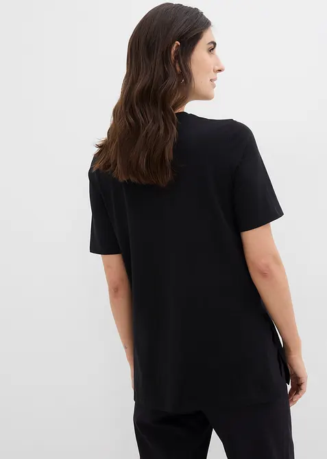 T-shirt 2en 1  de grossesse et d'allaitement avec fentes sur le côté, bonprix