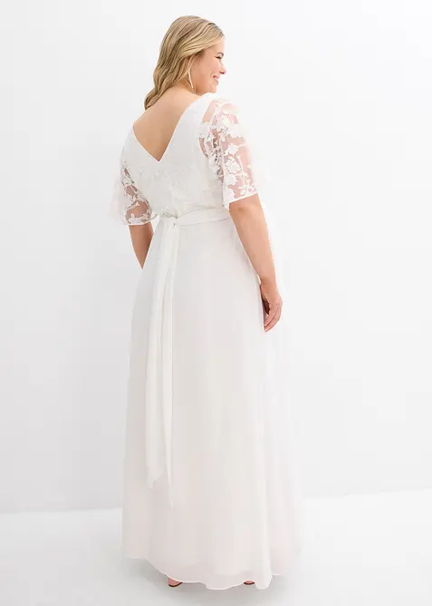 Robe de mariée 2en1 pour femme enceinte avec fonction allaitement discrète, bonprix