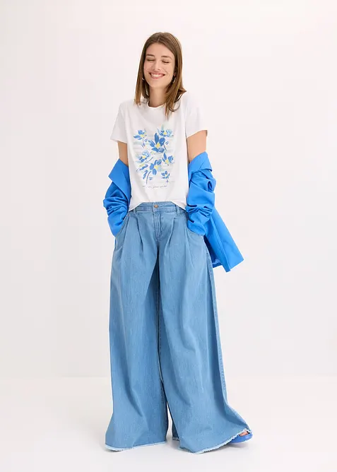 T-shirt en coton extensible, bonprix