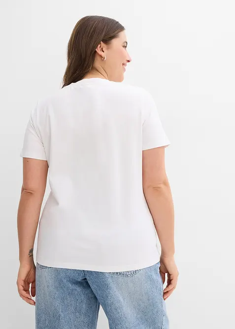 T-shirt en coton extensible, bonprix