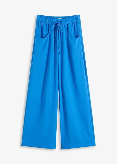 Pantalon large en cr&ecirc;pe l&eacute;ger, bonprix