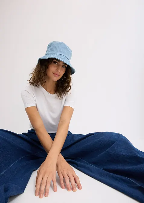Chapeau en denim de coton, bonprix