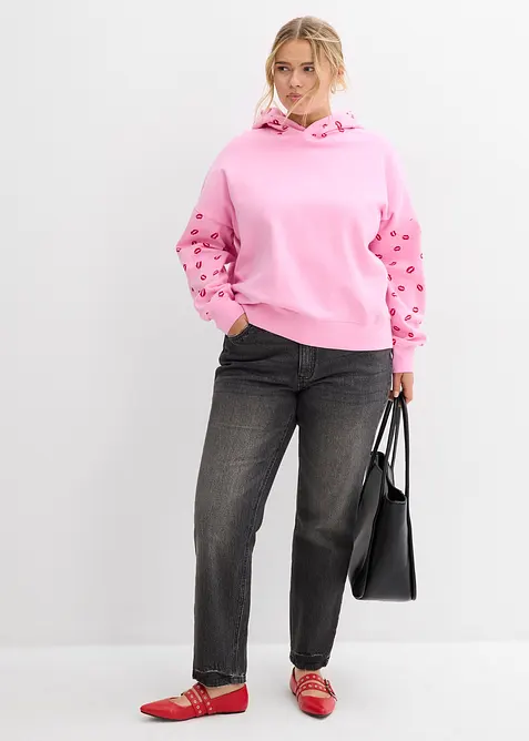 Sweat &agrave; capuche oversize 100% coton, bonprix