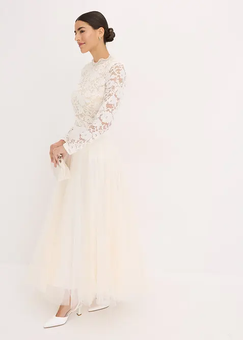 Jupe longue en tulle délicat, bonprix