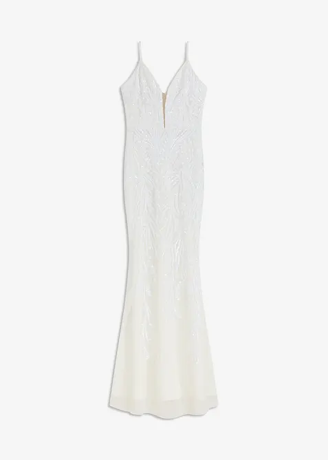 Robe de mariée brodée de sequins, bonprix