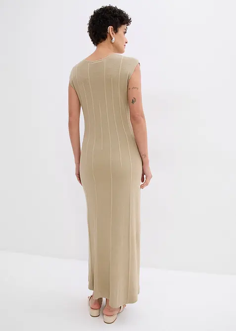 Robe en maille flatteuse en viscose mélangée, bonprix