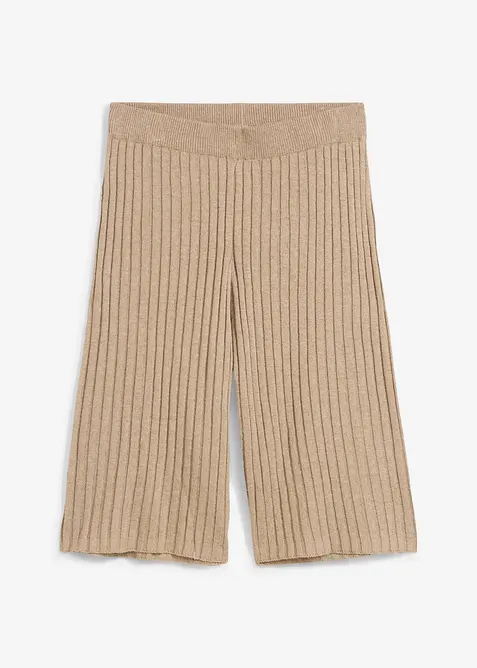 Bermuda taille haute en maille de viscose mélangée, bonprix