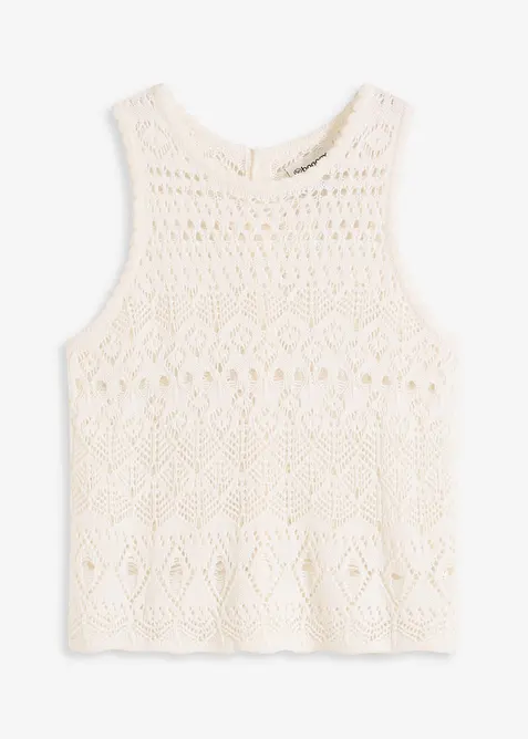 Top en maille ajourée, bonprix