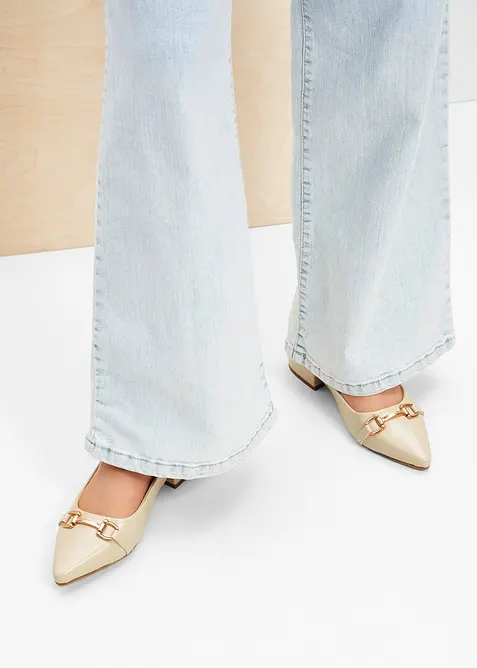 Escarpins slingback &agrave; talon plat, bonprix