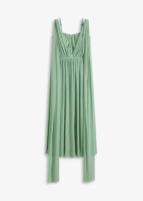 Robe longue en mesh, avec plusieurs façons de la porter, bonprix