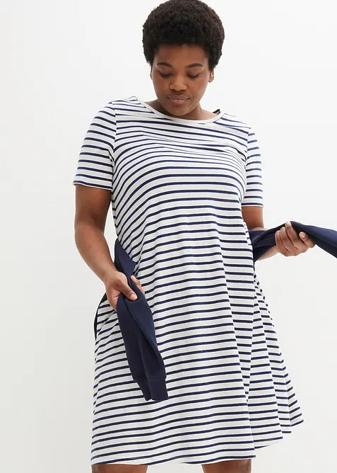 Robe fluide en coton flammé, bonprix