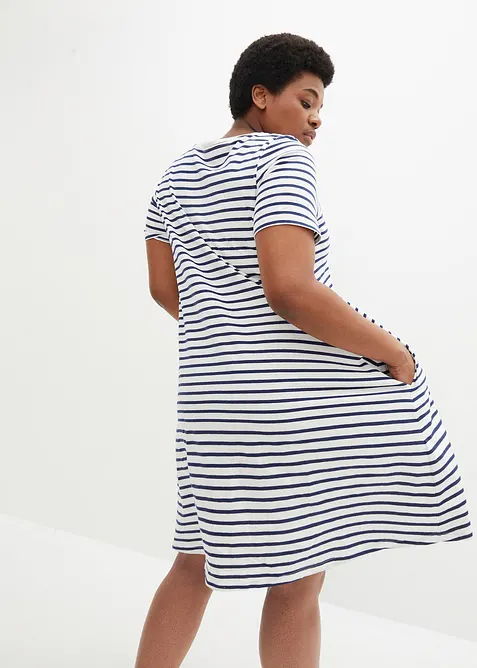 Robe fluide en coton flammé, bonprix