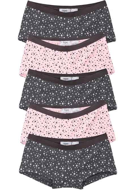 Lot de 5 culottes en coton doux et extensible, bonprix