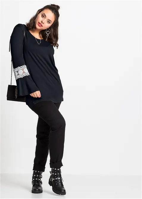 Pantalon en twill extensible, bonprix