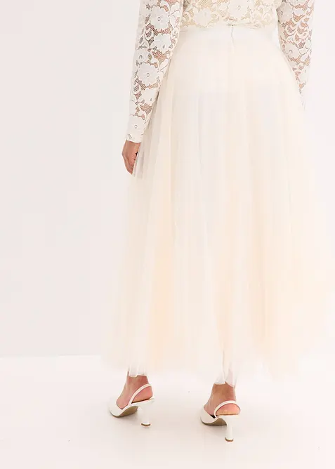 Jupe longue en tulle délicat, bonprix