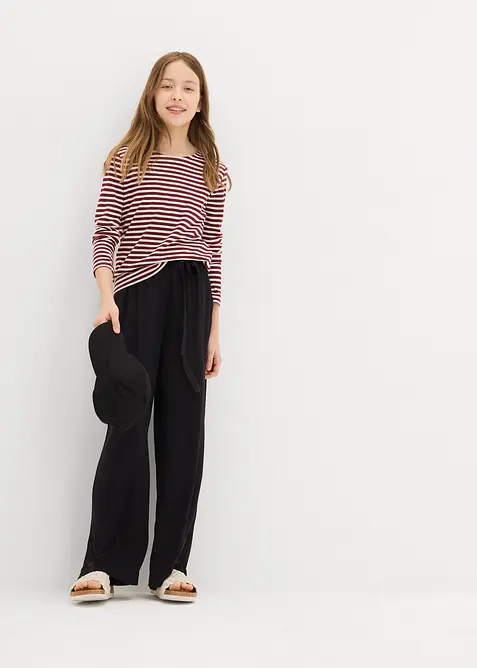 Pantalon palazzo doux, bonprix
