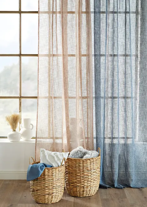 Voilage aspect lin (1 pce.), bonprix