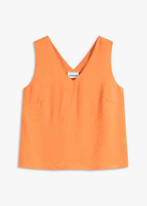 Blouse sans manches en viscose mélangée, bonprix