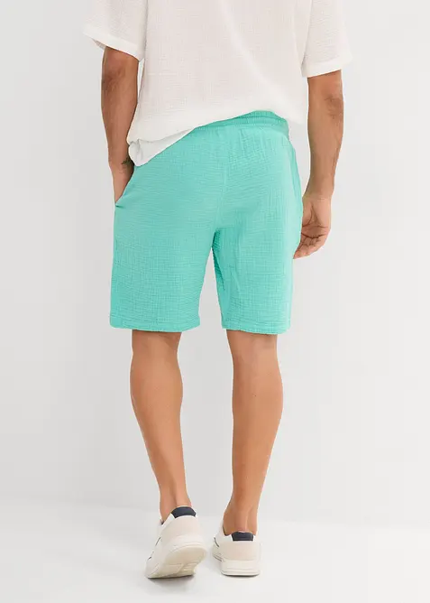 Short en gaze 100% coton, Regular, bonprix