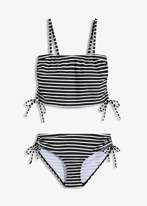 Bikini bandeau (ens. 2 pces) à bretelles amovibles, bonprix