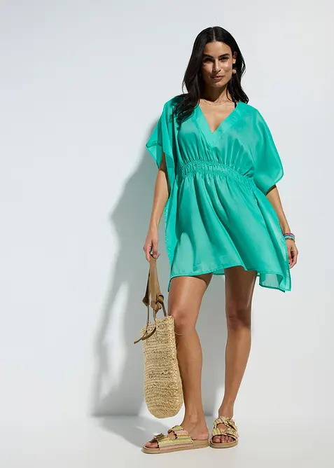 Tunique de plage transparente à col V, bonprix