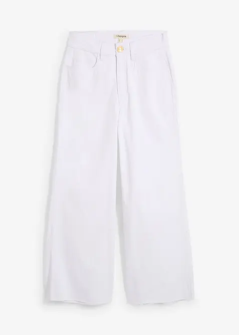 Jean large, taille haute, raccourci, bonprix