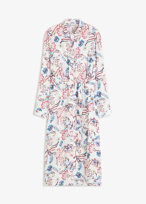 Robe-chemise imprim&eacute;e en viscose fluide, bonprix