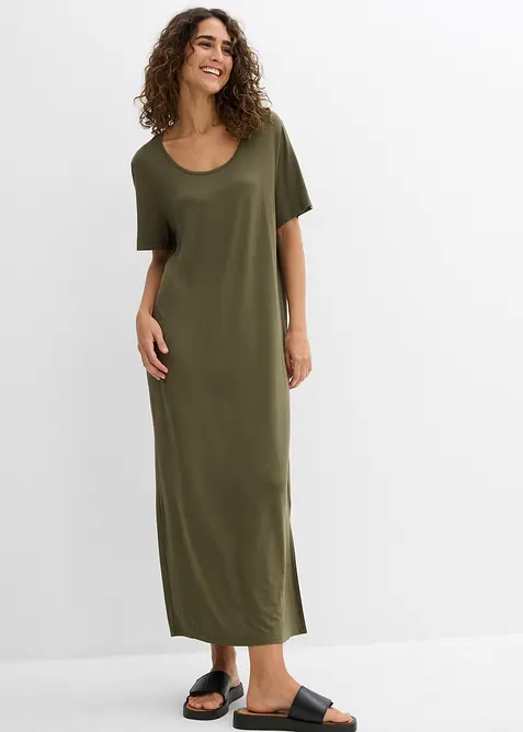 Robe fluide en jersey viscose extensible, bonprix