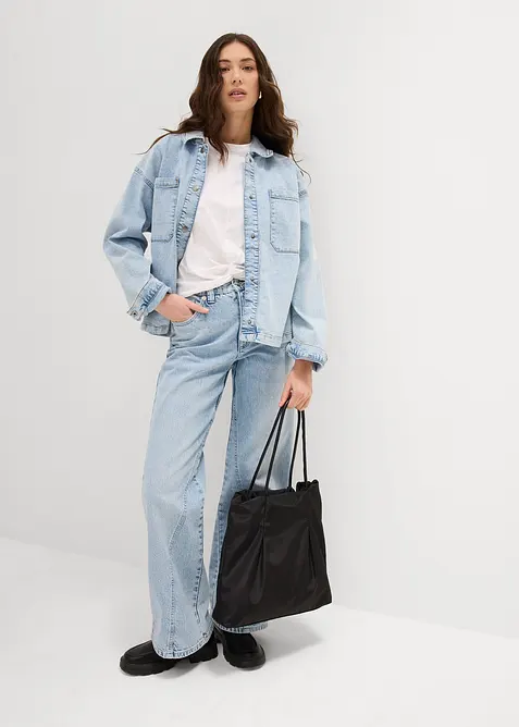 T-shirt court 100% coton, bonprix