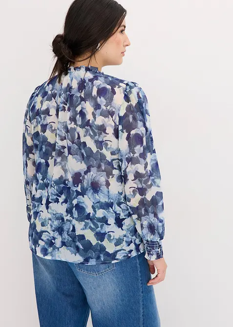 Blouse imprimée en crêpe, bonprix