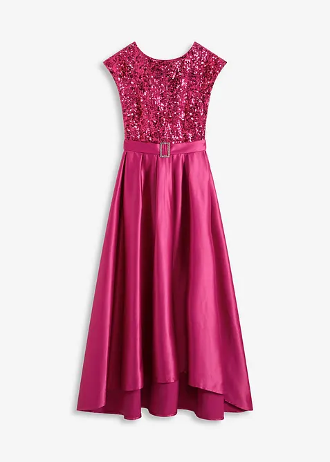 Robe de soirée en satin brillant et sequins, bonprix