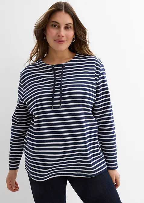 Sweat-shirt en mati&egrave;re textur&eacute;e, bonprix