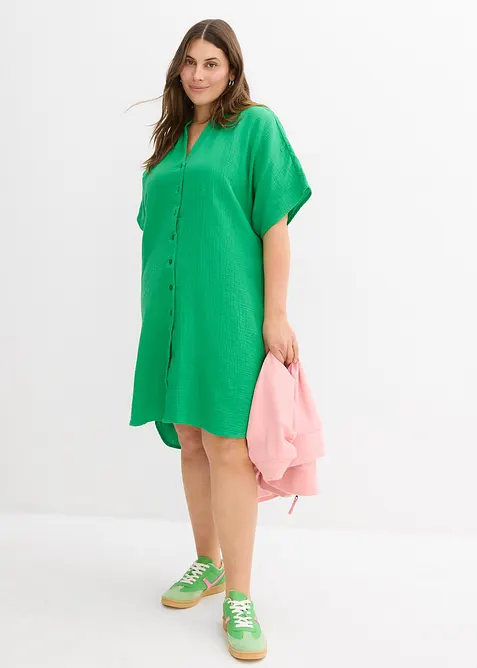 Robe-chemise 100% coton, bonprix