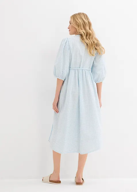 Robe portefeuille en mati&egrave;re textur&eacute;e, bonprix