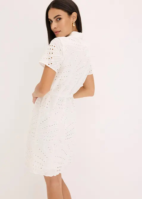 Robe-chemise en broderie anglaise, bonprix