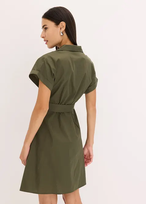 Robe-chemise avec ceinture, bonprix