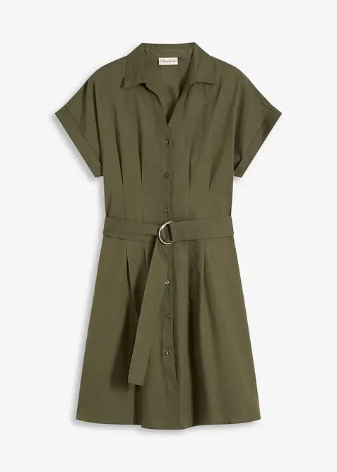 Robe-chemise avec ceinture, bonprix