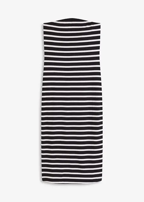 Robe bustier en matière côtelée, bonprix